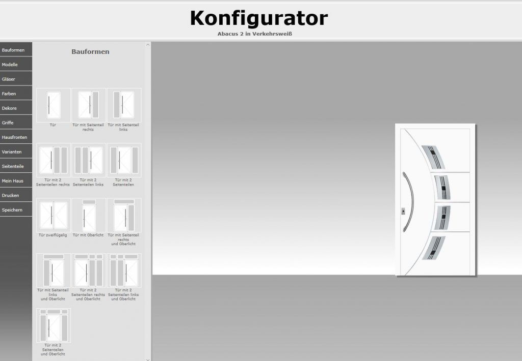 Zum Haustür-Konfigurator | Fenster-Bahnhof Zeidler GmbH&Co.KG
